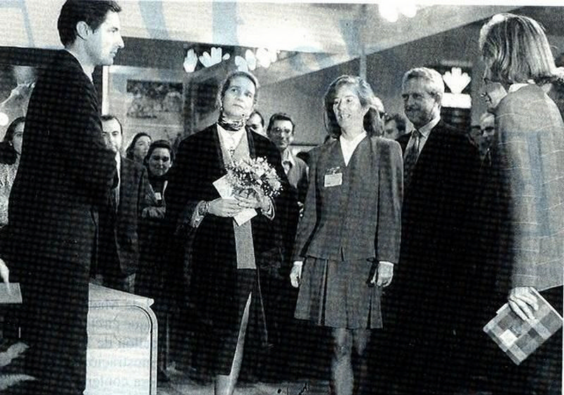 Carmen Martínez de Sola junto a Elena de Borbón