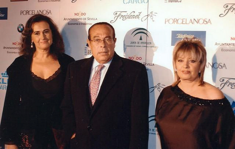 Carmen Tello, Curro Romero y Mª Teresa Campos