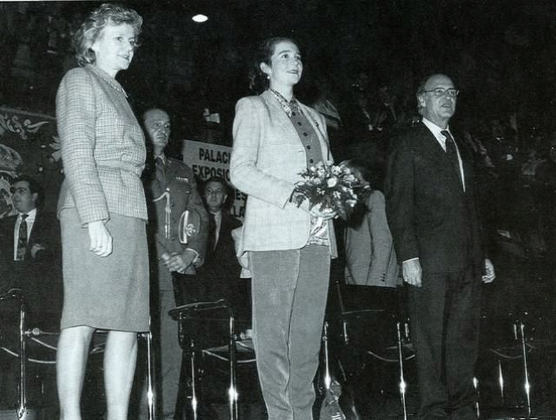 Soledad Becerril, Elena de Borbón e Ignacio Candau