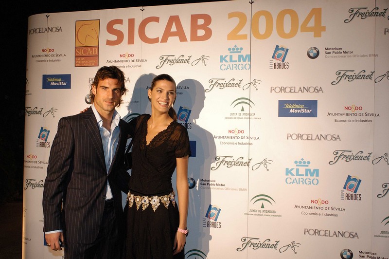 Aitor Ocio y la modelo Laura Sánchez